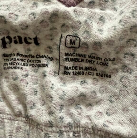 Pact Fit & Flare Tank Dress, Lavender/Purple Print, Medium - Picture 3 of 3